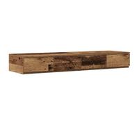 YUTAASU Cassetti minimi per letto in legno, push-to-open, 120 x 36,5 x 16,5 cm, utilizzabile come comodino o scaletta, fino a 5 kg per cassetto