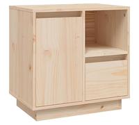 YUTAASU Comodino in legno di pino massiccio, 50 x 34 x 50 cm, con ampio spazio per riviste e libri, ripiano stabile per decorazioni, istruzioni di montaggio incluse (lingua italiana non garantita)