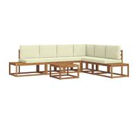 YUTAASU Ecco un titolo ottimizzato per Amazon che soddisfa tutte le regole: **Gruppo di sedute per giardino, terrazza, piscina, divano angolare con schienale a doghe per terrazza, set divano da