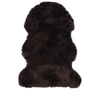 YUTAASU Genuine Sheepskin Rug Brown 90x60 cm, Natural Lambskin Throw with 5-7 cm Wool Pile, Soft and Warm Home Decor for Cozy Interior Accent