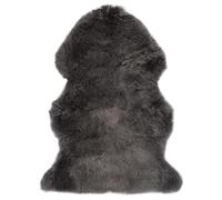 YUTAASU Genuine Sheepskin Rug, Light Grey 90x60 cm, Natural Lambswool Throw 5-7 cm Pile, Soft Home Decor Accent for Chair and Floor, Cozy Living Room Carpet