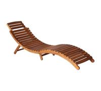 YUTAASU Lettino prendisole pieghevole con cuscino in legno di acacia e cuscino, sdraio da giardino ergonomico in legno massello per terrazza, con tavolo e sei corde di fissaggio, 2 pezzi