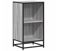 YUTAASU Libreria in legno con struttura in metallo, scaffale stabile per libri e multimediali con molto spazio per riporre oggetti, scaffale per soggiorno e camera da letto, dimensioni 40 x 35 x 76 cm