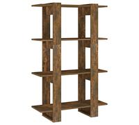 YUTAASU Libreria in legno divisorio con spazio e design elegante per i vostri libri e decorazioni