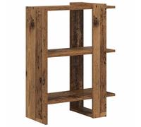 YUTAASU Libreria moderna con superficie liscia, scaffale autoportante bianco, larghezza 52 cm, in legno di 5 cm, dal design minimalista