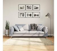 YUTAASU Long Pile Shaggy Rug 160x160 cm Gold Color, 100% Polypropylene Soft Floor Carpet for Living Room Bedroom, OEKO-TEX Certified Non-Toxic Indoor Mat, Foldable