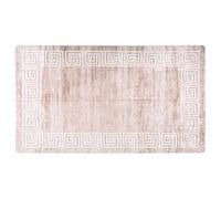 YUTAASU Luxury Velvet Area Rug, Beige 190x300 cm Digital Printed Soft Carpet with Non-Slip PVC Backing, Machine Washable 30°C, Sound Absorbing Floor Mat for Home Decor