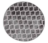 YUTAASU Luxury Velvet Round Area Rug, 120cm Multicolor Digital Printed Soft Carpet with Non-Slip PVC Backing, Machine Washable 30°C, Noise Absorbing Floor Mat for Home