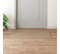 YUTAASU Natural Sisal Look Runner Rug, 50x100cm Sand Color Entryway Carpet, Soft Absorbent Polypropylene Fabric, Washable Indoor Mat for Living Room Dining Hall