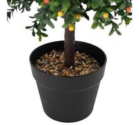 YUTAASU Pianta artificiale per terrazzo: bosso artificiale a forma di sfera, sfera di bosso verde, 35 x 35 x 50 cm, in plastica con frutti decorativi, per interni ed esterni