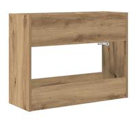 YUTAASU Portaombrelli rettangolare in legno di quercia artigianale per ombrelli, cappelli e sciarpe, 65 x 24 x 50 cm