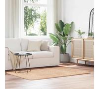 YUTAASU Premium Shaggy Rug, 120x170cm Beige Polyester Floor Mat, Non-Slip Soft Plush Carpet for Living Room and Bedroom, Easy Clean Durable Indoor Decor