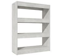 YUTAASU Scaffale per libri e riviste come divisorio in legno con spazio per corridoio
