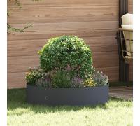 YUTAASU Set di 5 Fioriere Cilindriche Antracite in Plastica per Esterni e Interni, Diametro 80 cm, Design Moderno e Minimalista, Ideale per Balcone Giardino