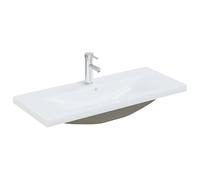 YUTAASU Set di mobili da bagno moderni da 4 pezzi, effetto rovere nero, in legno con specchio, ripiani e armadi, maniglie in metallo argentato, pratica soluzione di archiviazione per il bagno