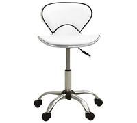 YUTAASU Sgabello da parrucchiere regolabile in altezza, in ecopelle, girevole a 360 gradi, con cinque ruote, sedia da lavoro stabile per salone, carico massimo 110 kg