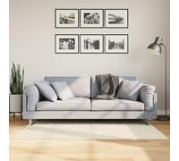 YUTAASU Soft Cream Shaggy Rug, 80x150 cm Plush Long Pile Carpet with Non-Slip Gel Backing for Living Room and Bedroom, Machine Washable Polyester Floor Mat