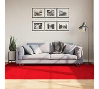 YUTAASU Soft Plush Red Carpet 160x230 cm, 100% Polyester Fluffy Area Rug with 12.5mm Pile Height, OEKO-TEX Certified Non-Toxic, Reversible Indoor Floor Mat for Living
