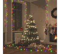 YUTAASU Stringa Luci LED 100m 1000 LED Multicolore con 8 Modalità Illuminazione, Cavo Verde Scuro e Prolunga 5m per Decorazioni Natalizie Feste e Matrimoni, Effetti