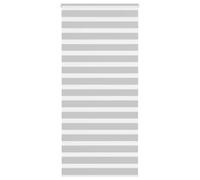 YUTAASU Tenda Zebrata Grigio Chiaro 200x95 cm, Tenda a Rullo con Doppio Strato Privacy e Controllo Solare, 100% Poliestere Durevole per Soggiorno Camera Ufficio, Montaggio a Parete