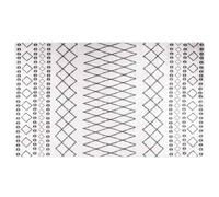 YUTAASU Velvet Non-Slip Washable Area Rug, 120x170 cm Black and White Digital Print, Soft Polyester Carpet with Anti-Slip PVC Backing, Machine Washable 30°C, Noise