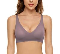 Yutdeng Senza Ferretto Reggiseno Sportivo Intimo da Donna Regiseni a Coppa Morbida Bra Senza Cuciture Bralette Rimovibili Comoda Lisca Cotone Lingerie per Corsa Yoga