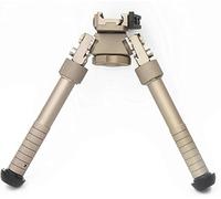 Yuting Bipiede da 6,5-9 Pollici Bipiede a sgancio rapido con Guida Picatinny, con Montaggio a Leva QD CNC, Design Leggero e Stabile, bipiede Regolabile con Rotazione di 360 Gradi