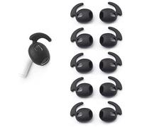 Yutoner Ganci per orecchie e coperture accessori compatibili con Apple AirPods 1 e 2 3 o EarPods cuffie/auricolari/auricolari (5 paia) (nero)