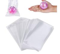 YUTOU, 200 sacchetti termoretraibili, 10 x 16 cm, impermeabili, POF, termoretraibili, trasparenti, per sapone, bombe da bagno, candele, piccole confezioni regalo