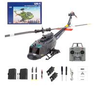 YUTT 1/48 Scala C032 UH-1 RC Helicopter, 2.4G 6CH 6-Axis Gyro Flybarless RC Helicopter, 3D 6G Stunt Brushless Airpalne con Altitude Hold, Flusso ottico e in bilico
