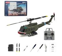 YUTT 1/48 Scala C032 UH-1 RC Helicopter, 2.4G 6CH 6-Axis Gyro Flybarless RC Helicopter, 3D 6G Stunt Brushless Airpalne con Altitude Hold, Flusso ottico e in bilico