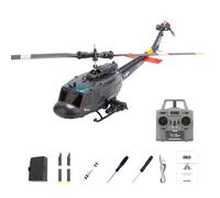 YUTT 1/48 Scala C032 UH-1 RC Helicopter, 2.4G 6CH 6-Axis Gyro Flybarless RC Helicopter, 3D 6G Stunt Brushless Airpalne con Altitude Hold, Flusso ottico e in bilico