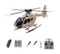 YUTT C123 1/36 Scala EC135 Elicottero, 2.4G 6CH Singolo Rotore Giroscopico Volare 3D Stunt Aircraft Modello con Altitude Hold, Dual Brushless Motors (RTF Version)