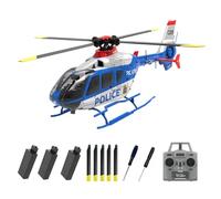 YUTT C123 1/36 Scala EC135 Elicottero, 2.4G 6CH Singolo Rotore Giroscopico Volare 3D Stunt Aircraft Modello con Altitude Hold, Dual Brushless Motors (RTF Version)