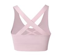 YUTUGTSJ Reggiseni Sportivi da Donna, Reggiseni Sportivi da Donna, Reggiseno Senza Cuciture con Imbottiture Rimovibili, Bralette con Incrocio sulla Schiena, Bralette da Yoga(Pink,M)