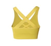 YUTUGTSJ Reggiseni Sportivi da Donna, Reggiseni Sportivi da Donna, Reggiseno Senza Cuciture con Imbottiture Rimovibili, Bralette con Incrocio sulla Schiena, Bralette da Yoga(Yellow,XXL)