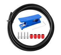 YUTUING Kit di inserti per freno idraulico per bicicletta 3M e freno a oliva per AVID SRAM, inclusi 4 freni per bici Olive e 4 inserti di collegamento e taglierina blu per tubo freno