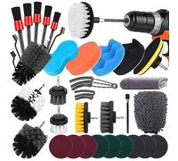 YUTUY 35 Pezzi Spazzola per Trapano,Spazzole per Trapano Elettrico,Set di Pulizia Perfetto,Strumenti per Pulizia Auto Cucina per la Pulizia per Cucina,Piastrelle,Auto,Per la pulizia professionale