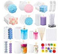 YUTUY Stampi per Candele in Silicone,Stampi per Candele 3D Bubble Cubo,Stampi per Candele Fai Da Te,silicone 3D fai da te,Atampi per Candele da Versare Come Decorazioni per la Casa