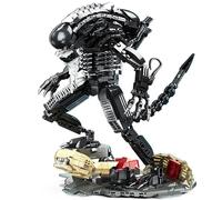 YUTVTNPUKM Regali Horror di Mostri Alieni Set Blocchida Costruzionedecorazione A Forma Teschio con Pino Mobile Decorazione per Halloween Feste Festa Spaventosafigure in Resina Giochi Ruolo E Guerra A