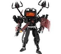 YUTVTNPUKM Skibidi Toilet Costruzione Titan Building Block Toy TV Man Scienziato Cameraman Speakerman Figure Giocattoli Modello Gioco Bambini Adulti Fan Action Ragazzi Ragazze B