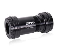 YUTZRIQP Movimento Centrale filettato/PressFit φ46mm 68-73mm 24/29DUB/30mm Ceramica/Cuscinetti Movimento Centrale BB(24 Press-Fit Threaded Black)