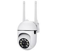 yuuaao Telecamera di sicurezza per esterni con visione notturna a colori a 360° avanzata con connettività WiFi, audio bidirezionale, tracciamento del movimento, valutazione impermeabile IP66 e