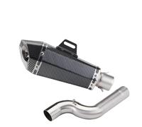 YUUEI Scarico Moto Slip On Sistemi Fuga Interfaccia Mid Link Pipe per BMW F900R F900XR 2020-2025 Modifica Parti 51mm Sistemi(Type-D)