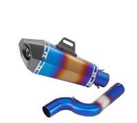 YUUEI Scarico Moto Slip On Sistemi Fuga Interfaccia Mid Link Pipe per BMW F900R F900XR 2020-2025 Modifica Parti 51mm Sistemi(Type-F)