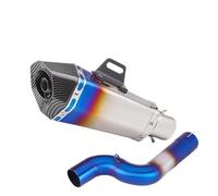 YUUEI Scarico Moto Slip On Sistemi Fuga Interfaccia Mid Link Pipe per BMW F900R F900XR 2020-2025 Modifica Parti 51mm Sistemi(Type-G)