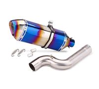 YUUEI Silenziatore Scarico Moto Slip On 51mm Db Killer Tubo Collegamento Centrale per Escape Moto per BMW F900R F900XR 2020-2023 Sistemi(Type-B)