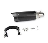 YUUEI Tubo Scarico Moto 51mm con Db Killer per Benelli per Yellow600 Parti Fibra Carbonio Sostituzione Modificata Sistemi(Type A)