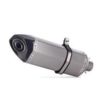 YUUEI Tubo Scarico Universale Moto 51mm con Db Killer per CFMOTO NK400 Parti Lega Titanio Sostituzione Modificata Sistemi(Type D)