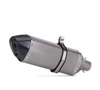 YUUEI Tubo Scarico Universale per Moto 51mm con Db Killer per Kawasaki Z900 per Ninja250 Parti Lega Titanio Modificate Sistemi(Type D)